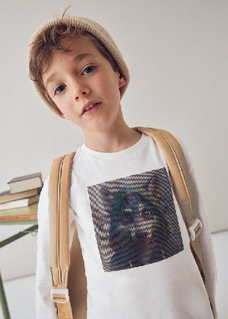 Camiseta m/l lenticular hd    Nata
