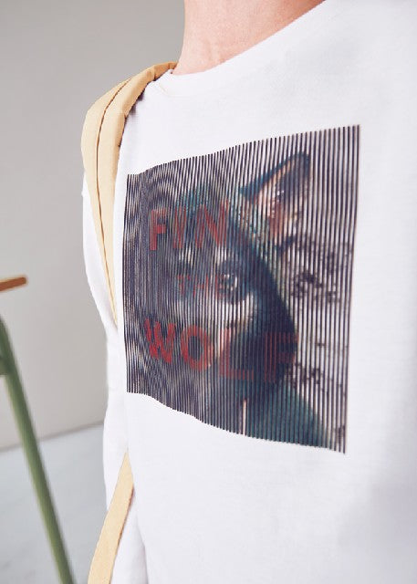 Camiseta m/l lenticular hd    Nata