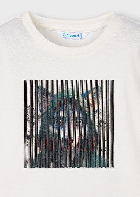 Camiseta m/l lenticular hd    Nata