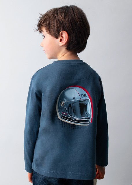 Camiseta m/l =race track=     Acero