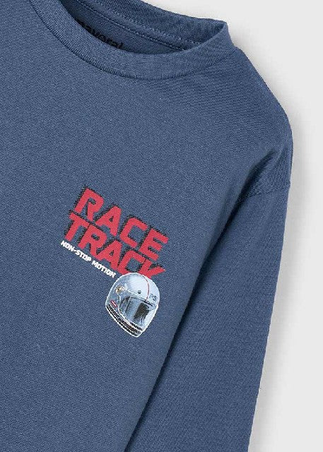 Camiseta m/l =race track=     Acero