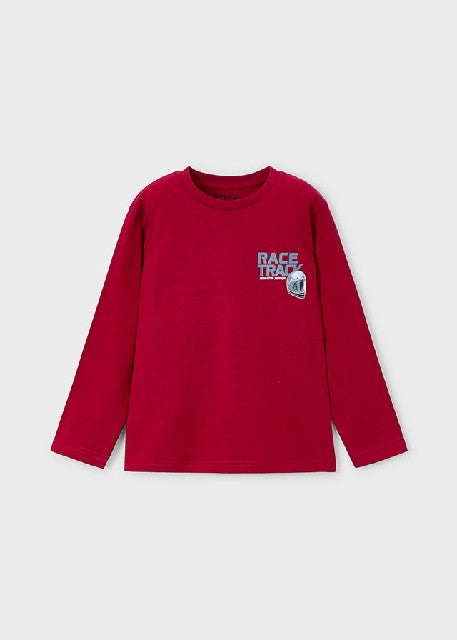 Camiseta m/l =race track=     Rojo