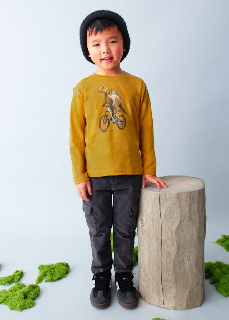 Camiseta m/l =dino=           Mostaza