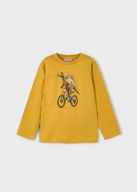 Camiseta m/l =dino=           Mostaza