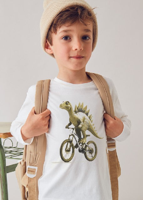Camiseta m/l =dino=           Nata