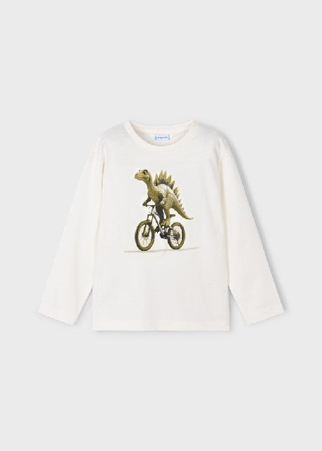 Camiseta m/l =dino=           Nata