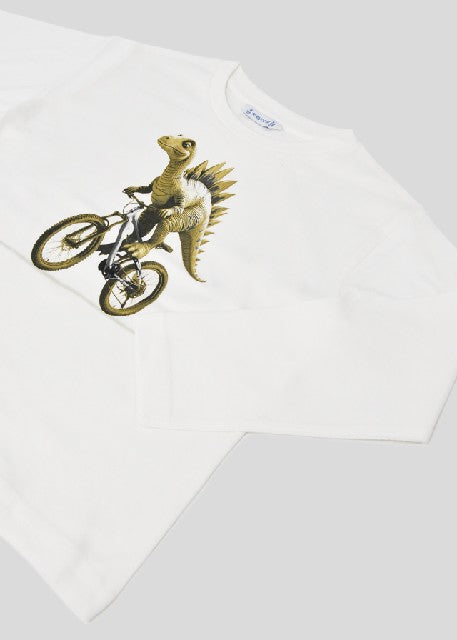 Camiseta m/l =dino=           Nata