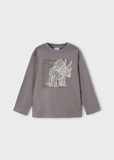 Camiseta m/l glow in the dark Gris