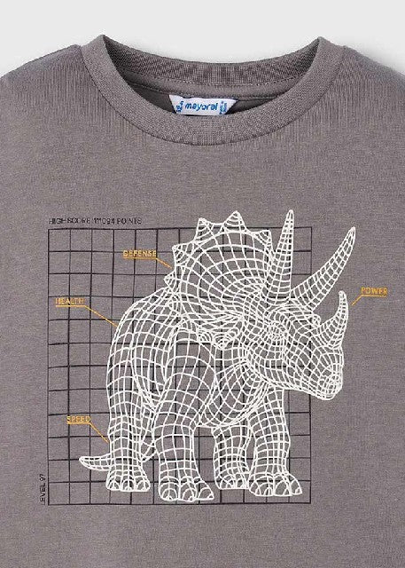 Camiseta m/l glow in the dark Gris