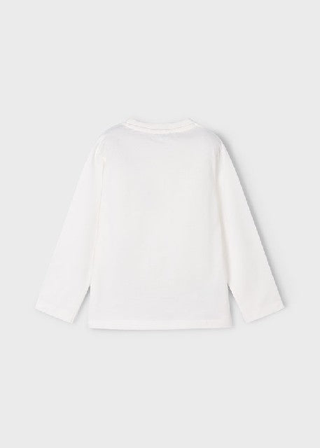 Camiseta m/l embossed         Nata