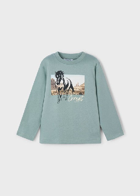 Camiseta m/l caballo          Glaciar