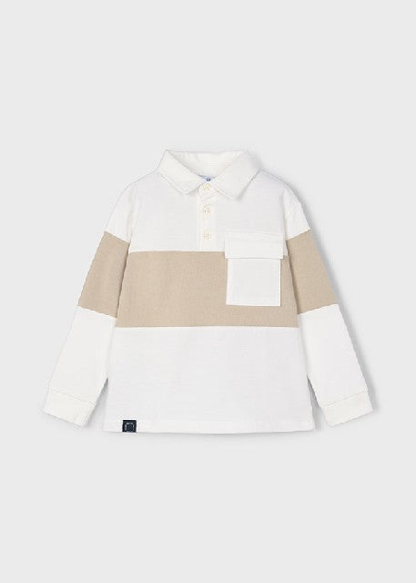 Polo m/l color block          Nata