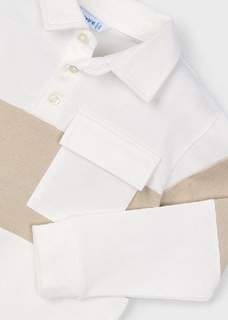 Polo m/l color block          Nata
