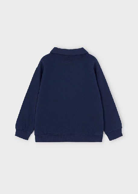 Pullover cuello polo          Azul