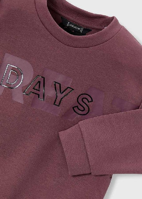 Pullover =great days=         Ciruela