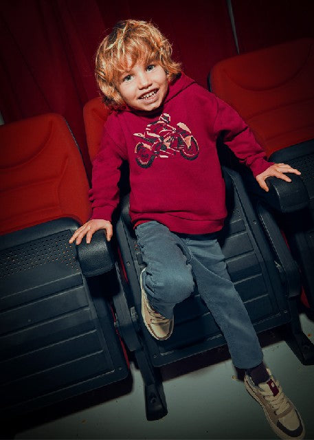 Pullover print relieve        Rojo