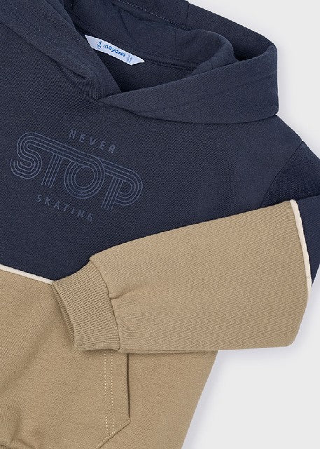 Pullover color block          Marino