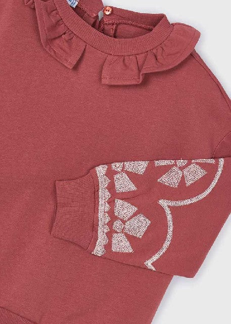 Pullover cuello volante       Tandoori