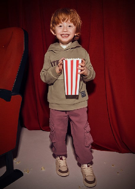 Pantalon cargo soft           Berenjena