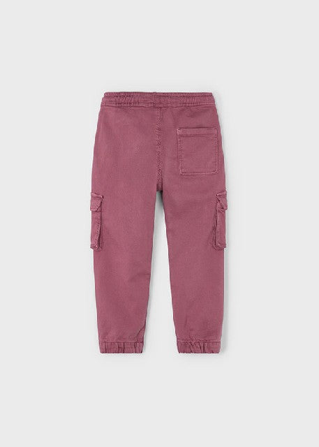 Pantalon cargo soft           Berenjena