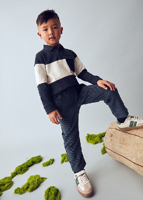 Pantalon jogger pana          Marino