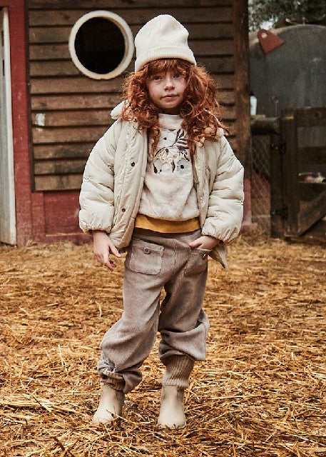 Pantalon punto pana           Topo