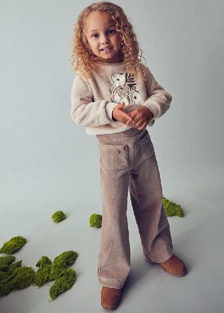 Pantalon punto pana           Topo