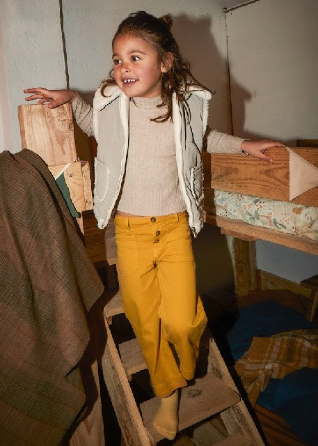 Pantalon sarga marine         Mostaza