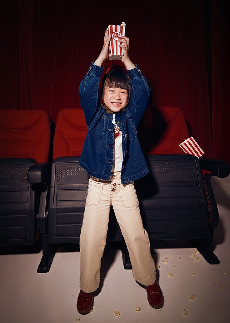 Pantalon sarga marine         Almendra