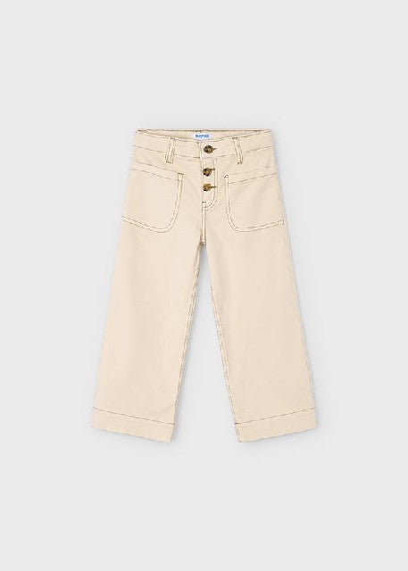 Pantalon sarga marine         Almendra
