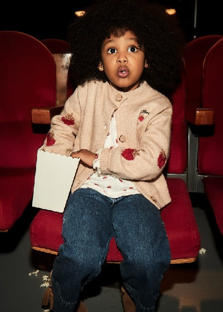 Pantalon tejano wide leg      Oscuro