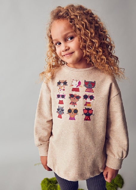 Conj. pullover leggings canal Plomo