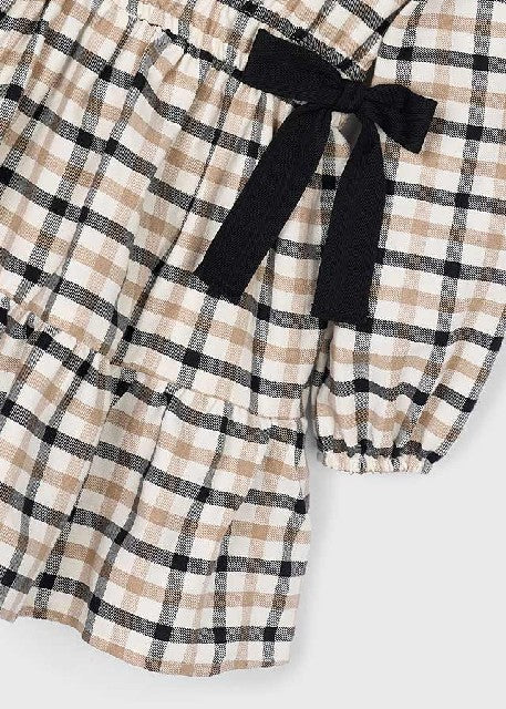 Vestido cuadros               Negro