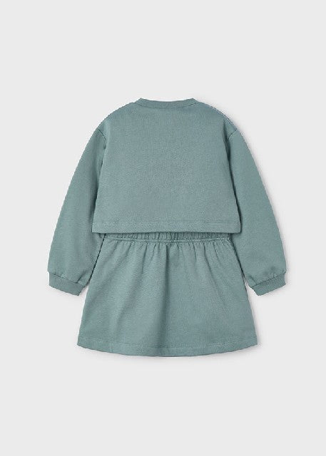 Vestido felpa 2 piezas        Salvia