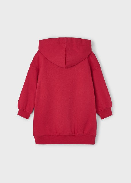 Vestido felpa capucha         Rojo