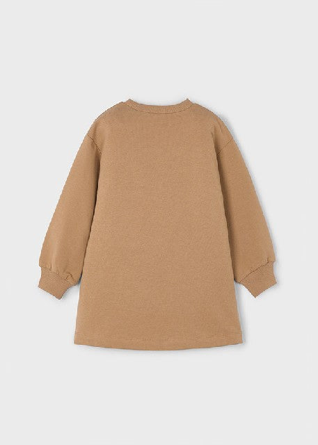 Vestido felpa evase           Camel