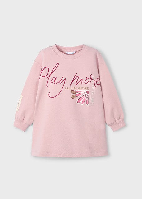 Vestido felpa evase           Nude