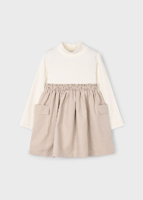 Vestido combinado cargo       Arena