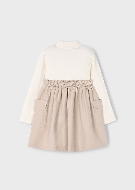 Vestido combinado cargo       Arena