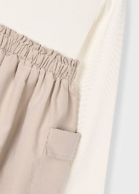 Vestido combinado cargo       Arena