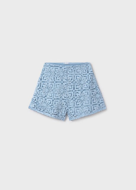 Pantalon corto encaje