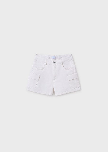 Pantalon corto sarga cargo