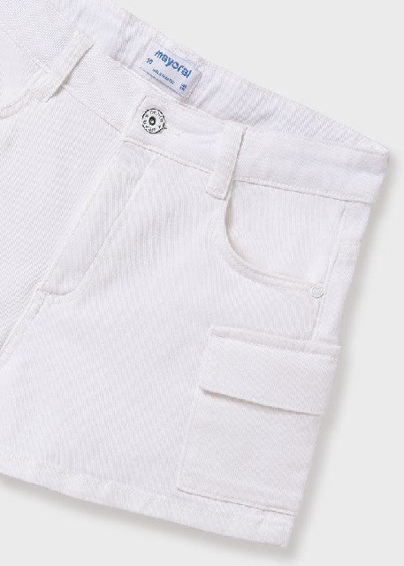 Pantalon corto sarga cargo