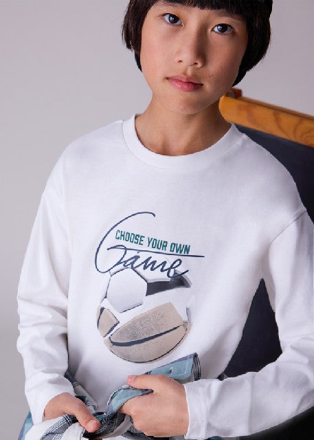 Camiseta m/l photoprint       Nata