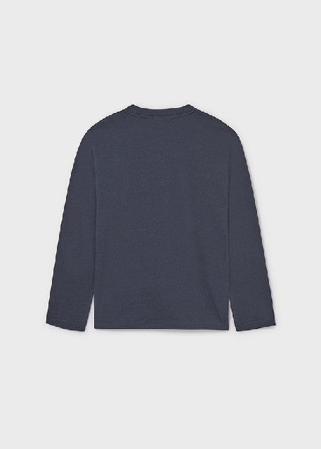 Camiseta m/l bolsillo         Marino