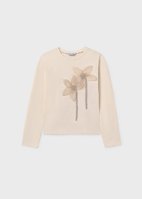 Camiseta m/l bordados         Macchiato