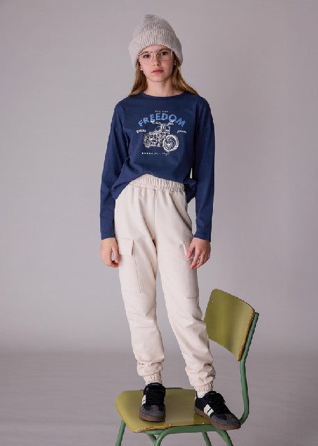 Camiseta m/l grafica          Petroleo