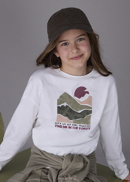 Camiseta m/l grafica          Nata-caza