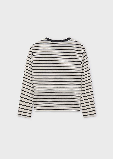 Camiseta m/l rayas oversize   Mac-negro