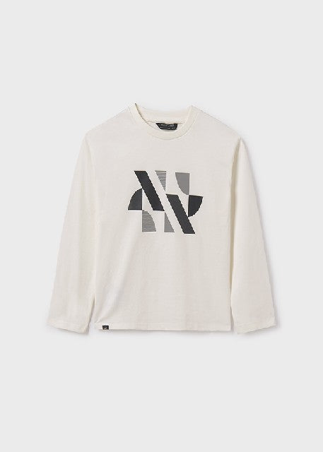 Camiseta manga larga      Nata